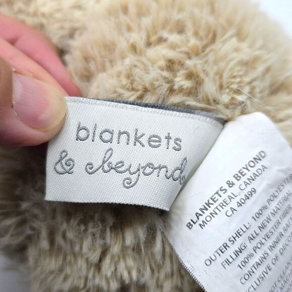 Blankets and Beyond Hedghog Rattle Lovey Plush Stuffed Toy Pink Bow - Picture 12 of 17